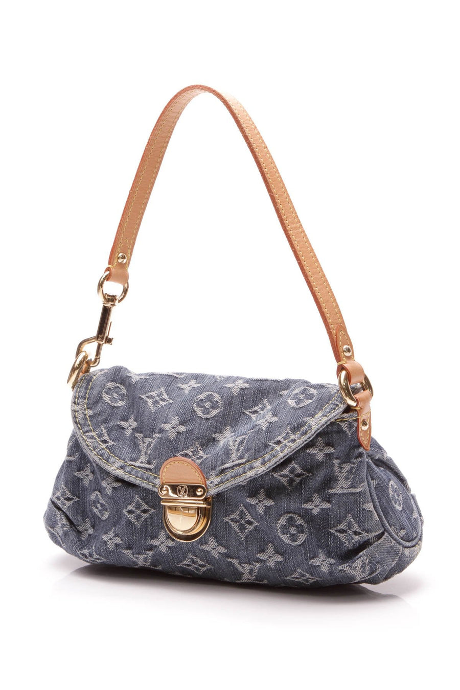 Mini Pleaty Bag - Monogram Denim