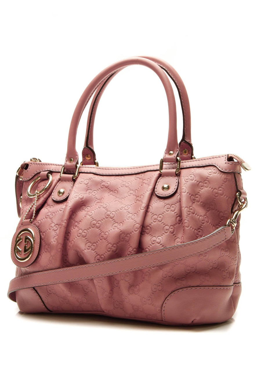 Sukey Medium Top Handle Bag - Rose Guccissima