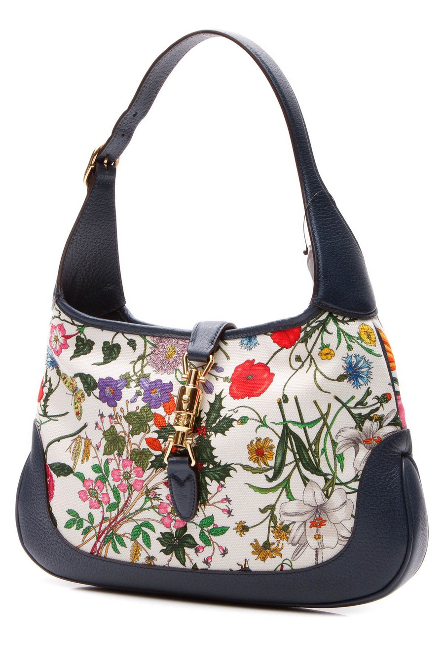 Flora Jackie Medium Hobo Bag - Navy