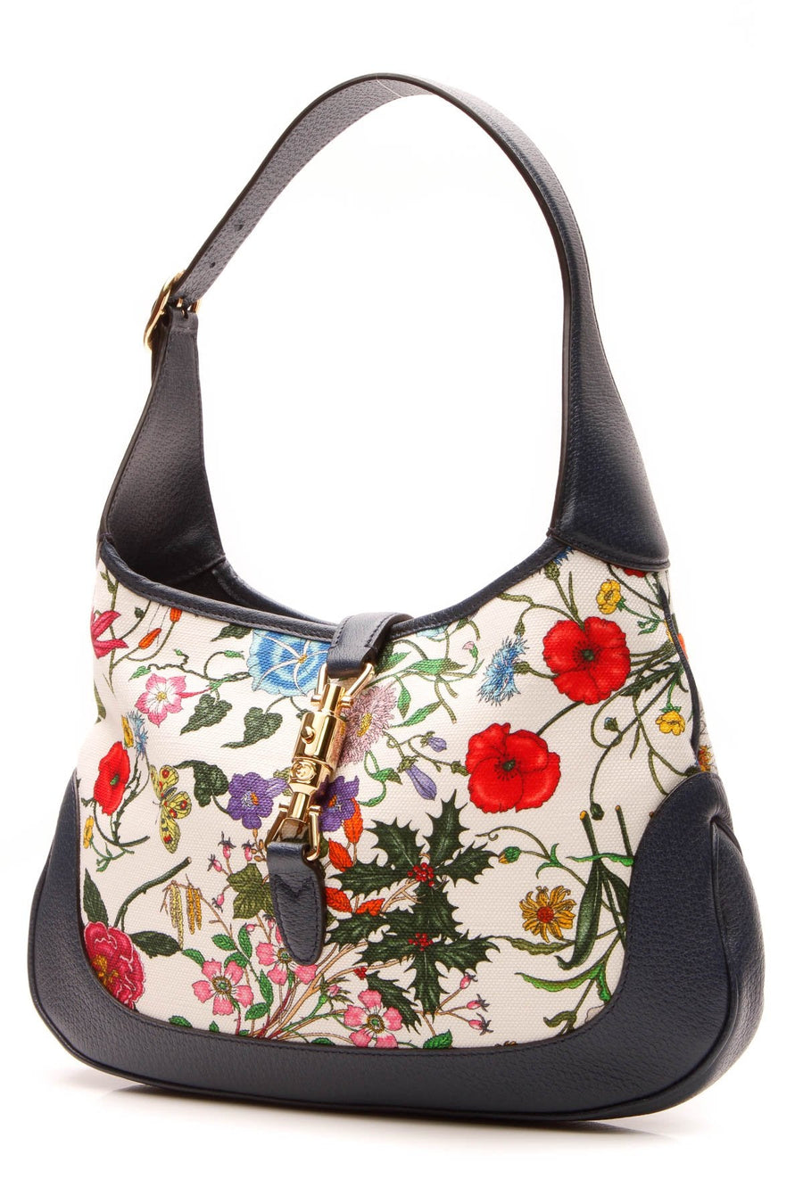 Flora Jackie Medium Hobo Bag - Navy