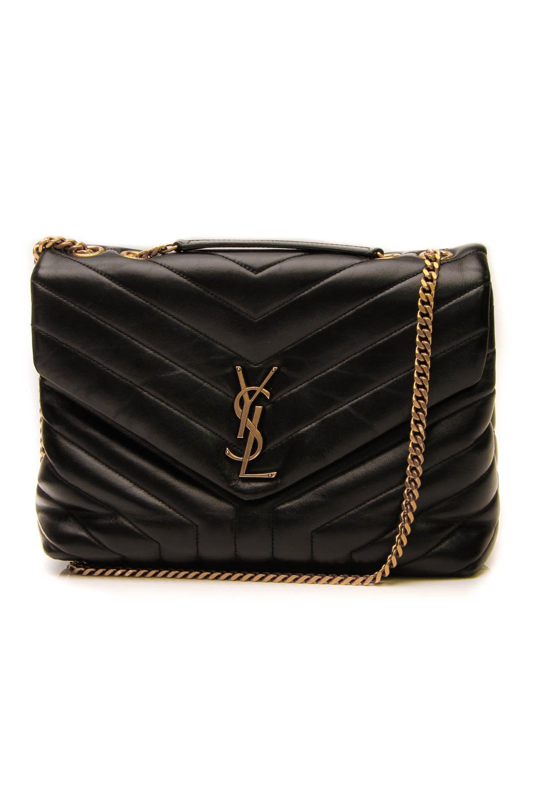 LouLou Medium Shoulder Bag - Black