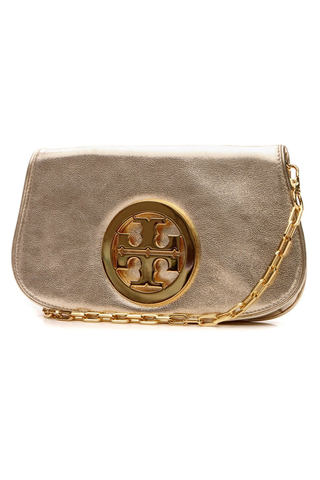 Amanda Clutch Crossbody Bag - Metallic Gold