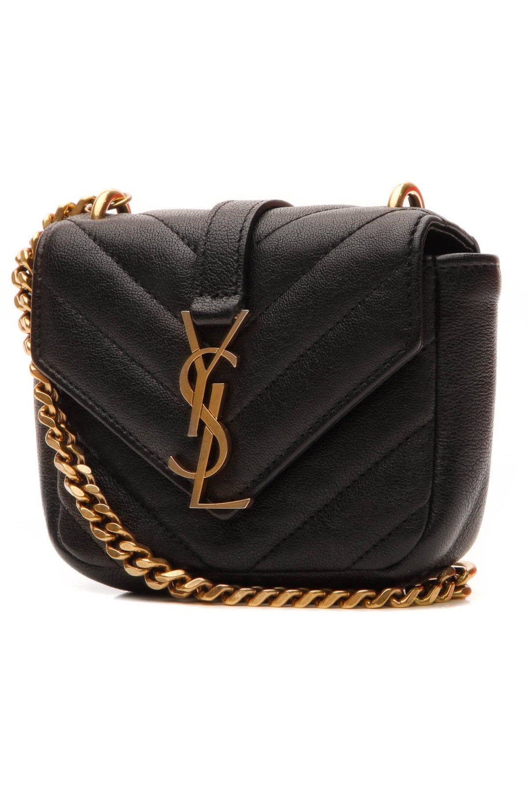 College Mini Bag - Black Matelasse