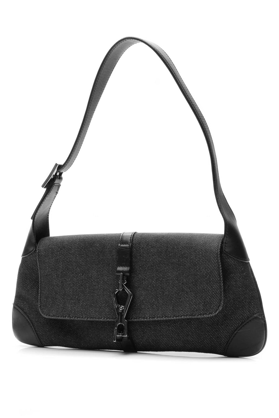 Jackie O' Small Hobo Bag - Black Denim