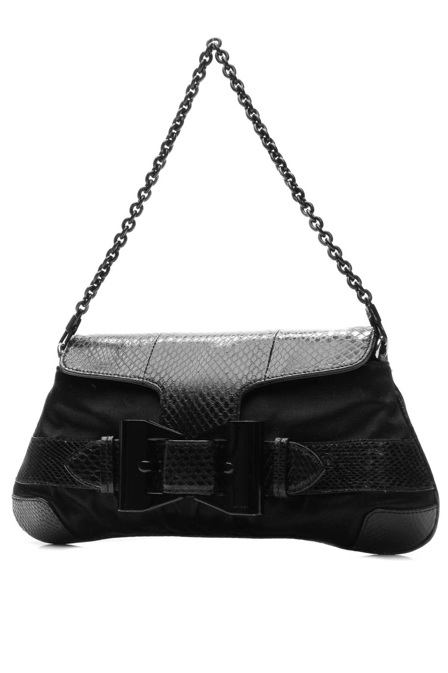 Queen Bow Clutch Bag - Black