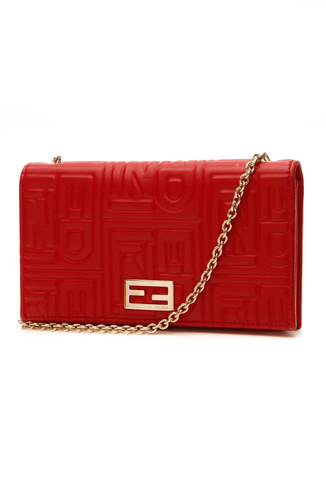 Logo Embossed WOC Bag - Red