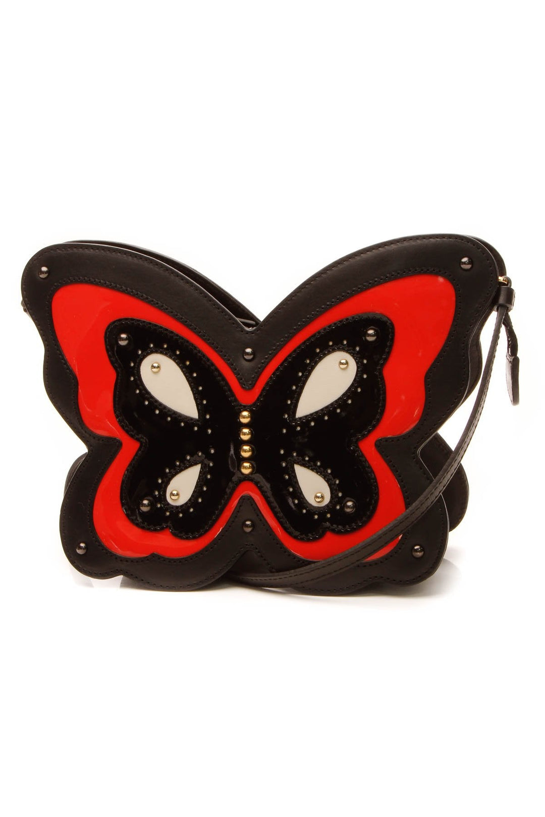 Butterfly Shoulder Bag - Black/Red