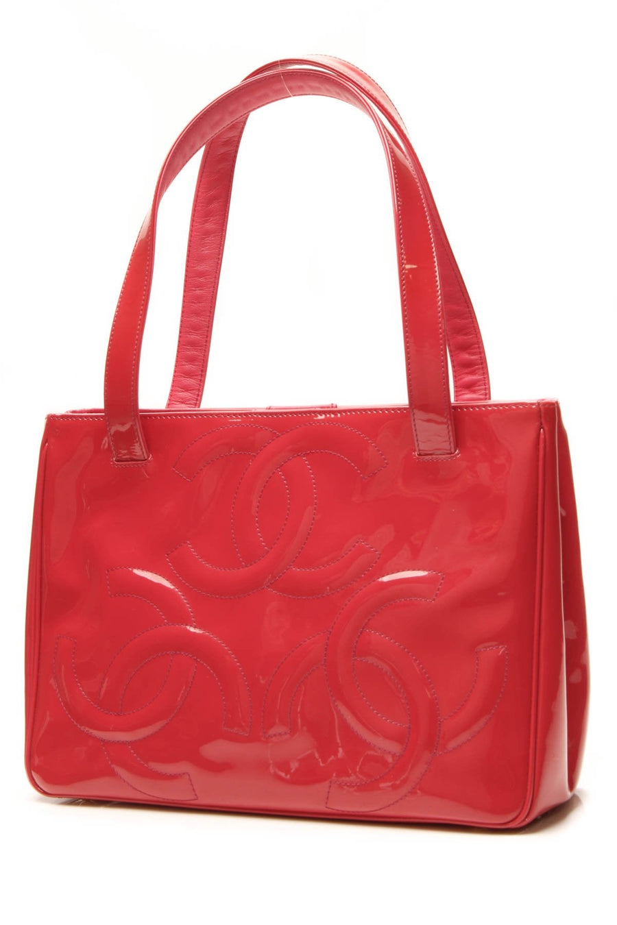 Triple CC Tote Bag - Dark Pink