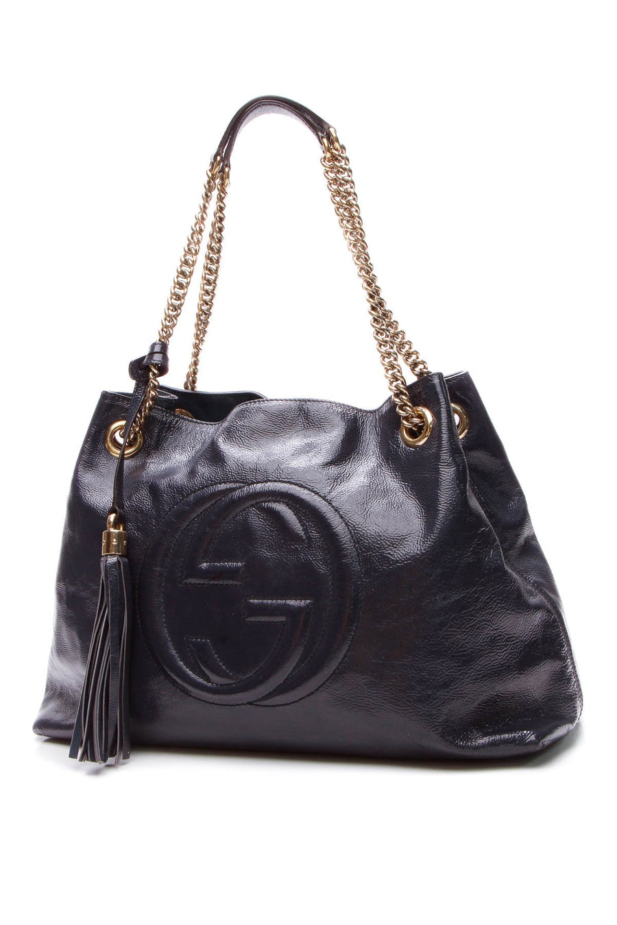 Soho Chain Tote Bag - Navy