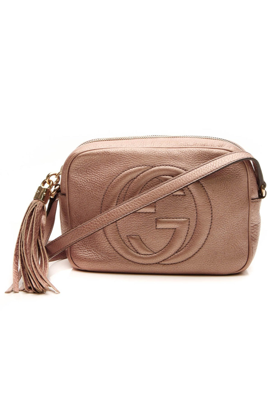 Soho Disco Small Crossbody Bag - Metallic Rose
