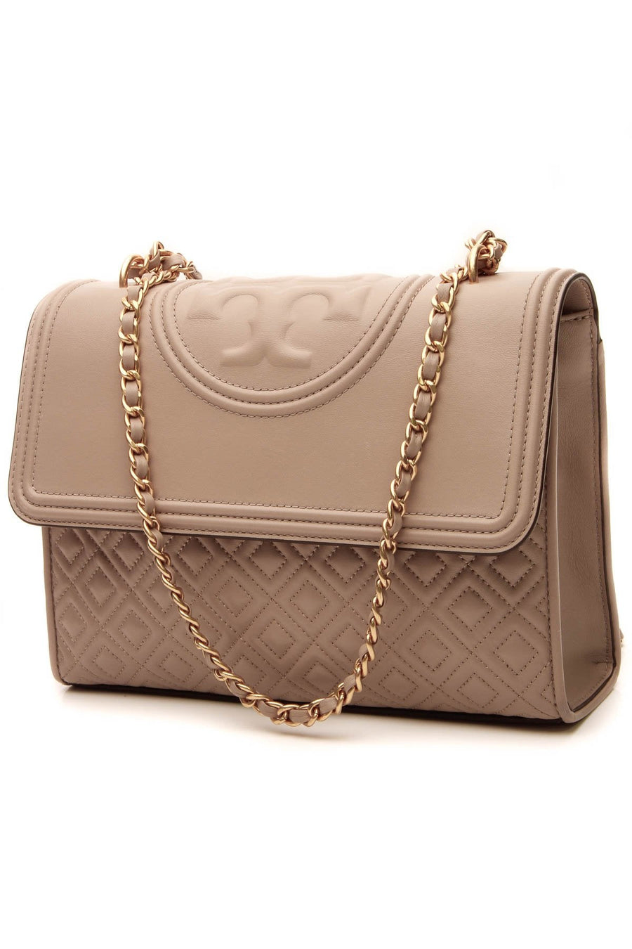 Fleming Flap Bag - Beige