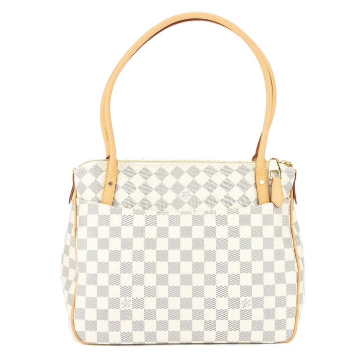 L*V Damier Azur Figheri PM Tote (Pre Owned)