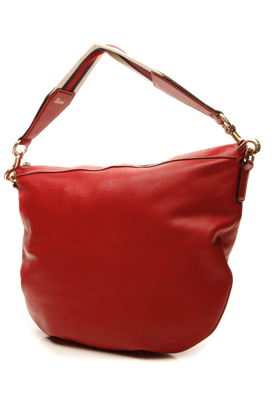 Web Strap Hobo Bag - Red