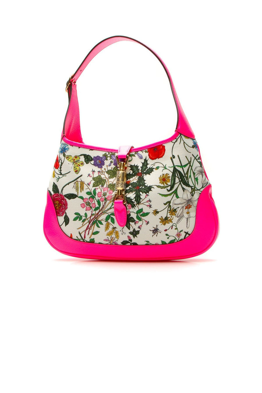 Flora Jackie Medium Hobo Bag - Fuchsia