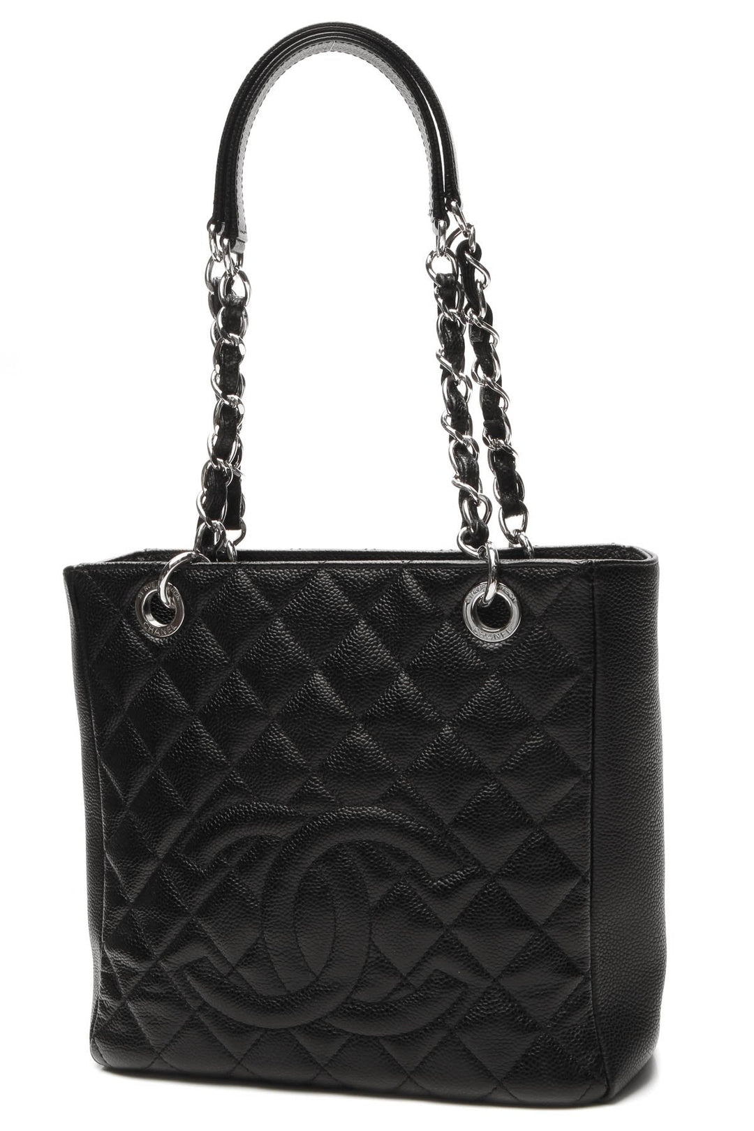 PST Petite Shopping Tote Bag - Black Caviar