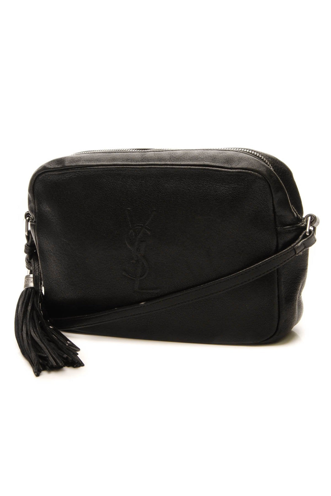 Lou Logo Crossbody Bag - Black