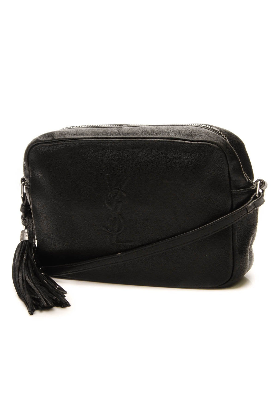 Lou Logo Crossbody Bag - Black
