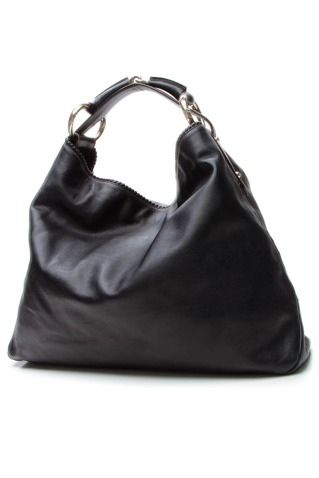 Large Horsebit Hobo Bag - Navy