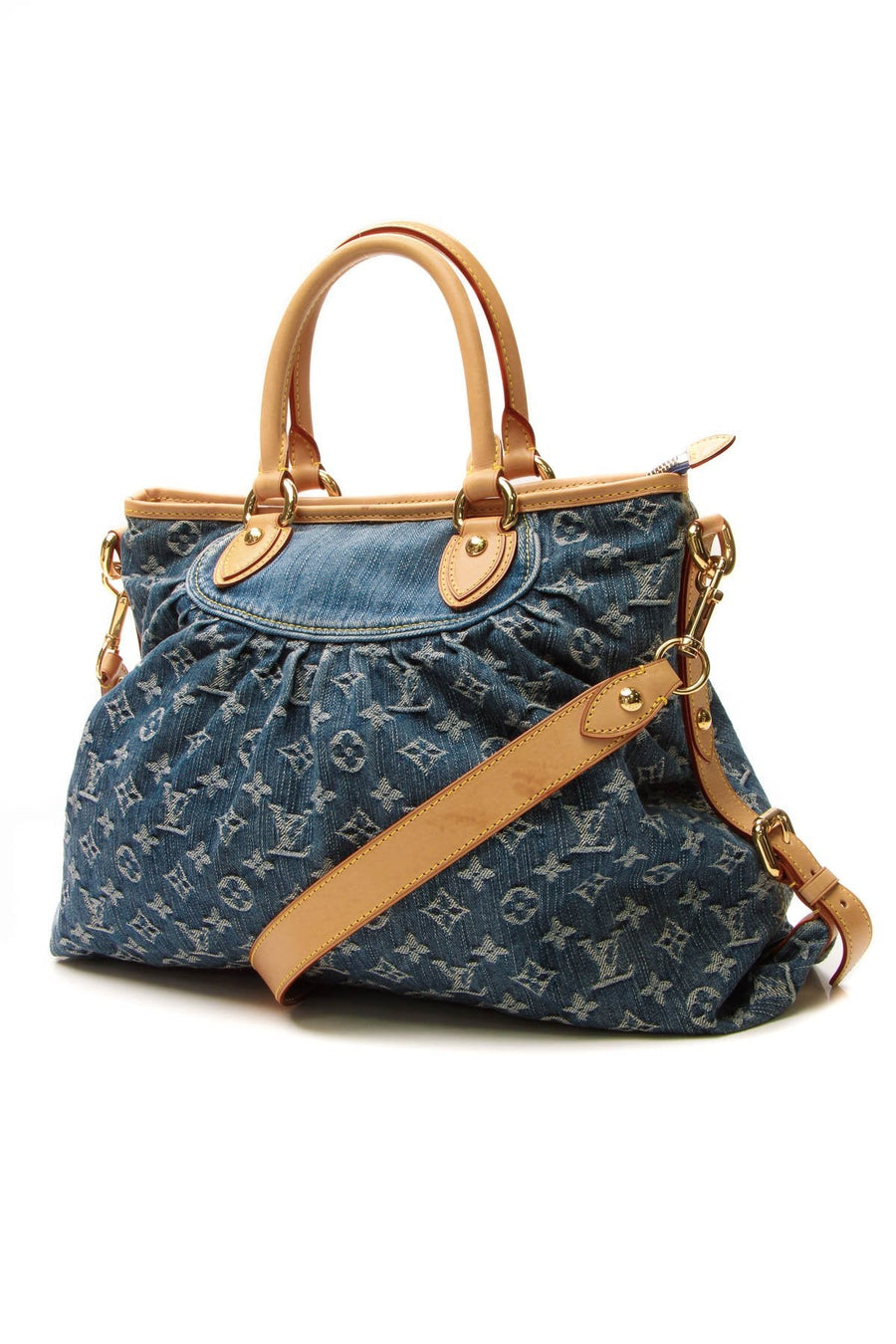 Neo Cabby MM Bag - Blue Monogram Denim