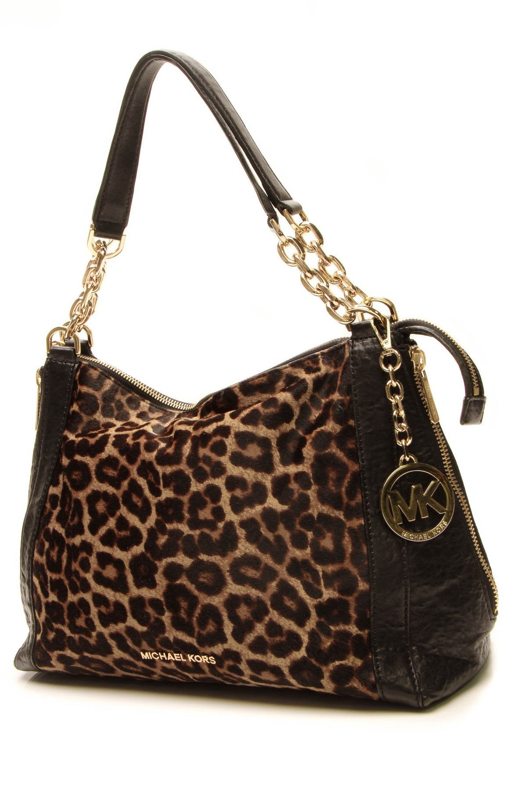 Stanthorpe Large Satchel - Black/Leopard