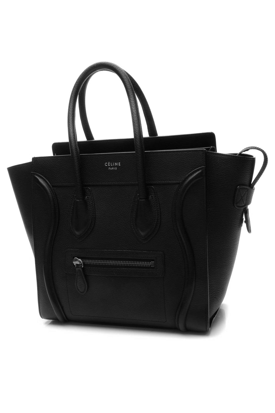 Micro Luggage Tote Bag - Black
