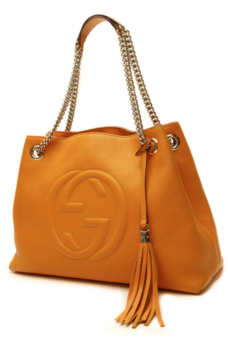 Soho Chain Tote Bag - Orange