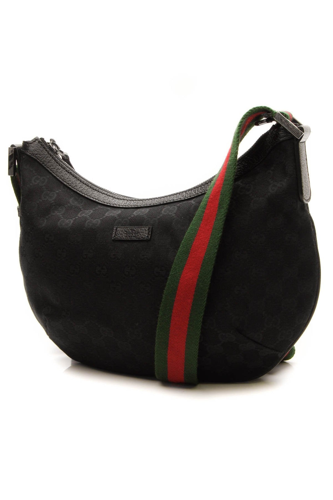Original Web Small Messenger Bag - Black Signature Canvas