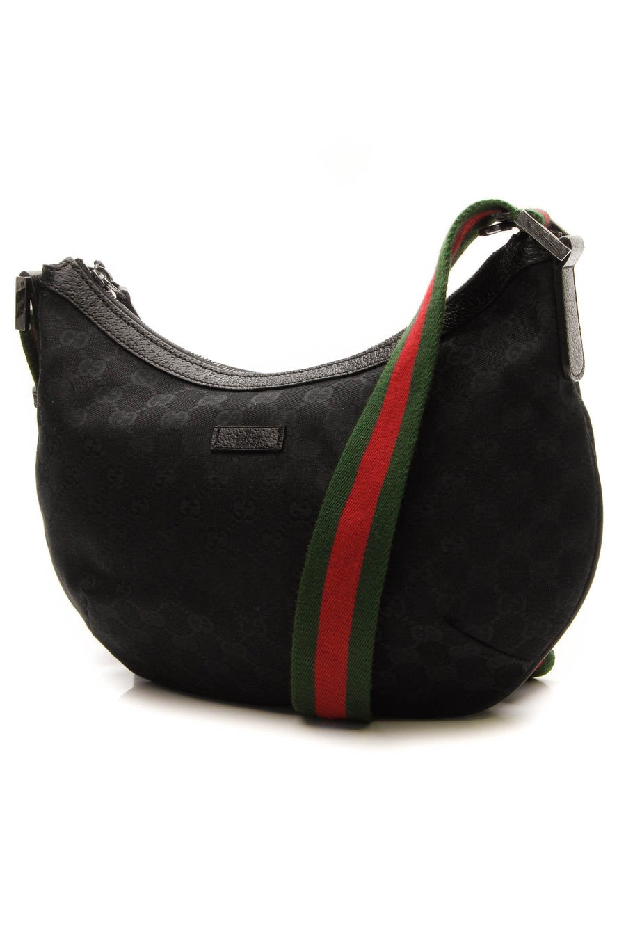 Original Web Small Messenger Bag - Black Signature Canvas