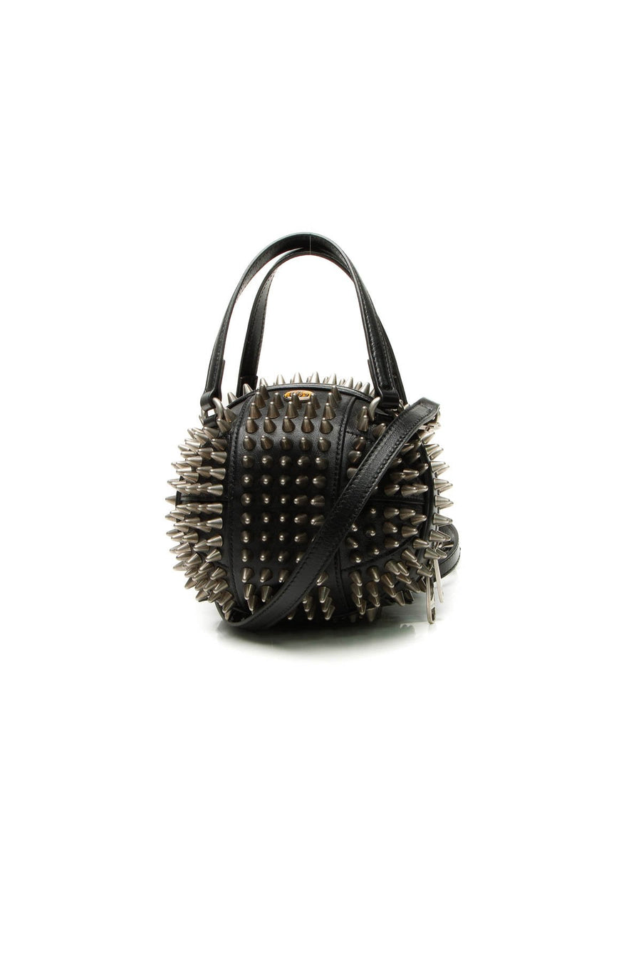 Spiked Mini Tifosa Sphere Crossbody - Black