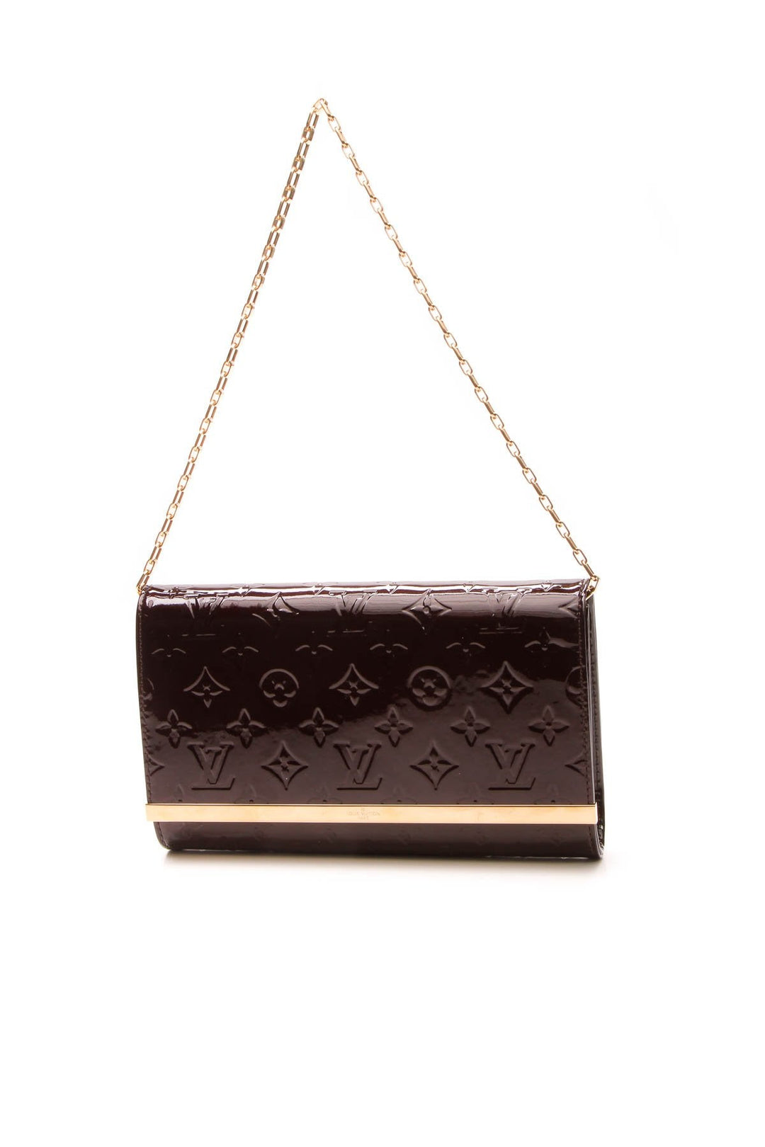 Vernis Ana Clutch Bag - Amarante