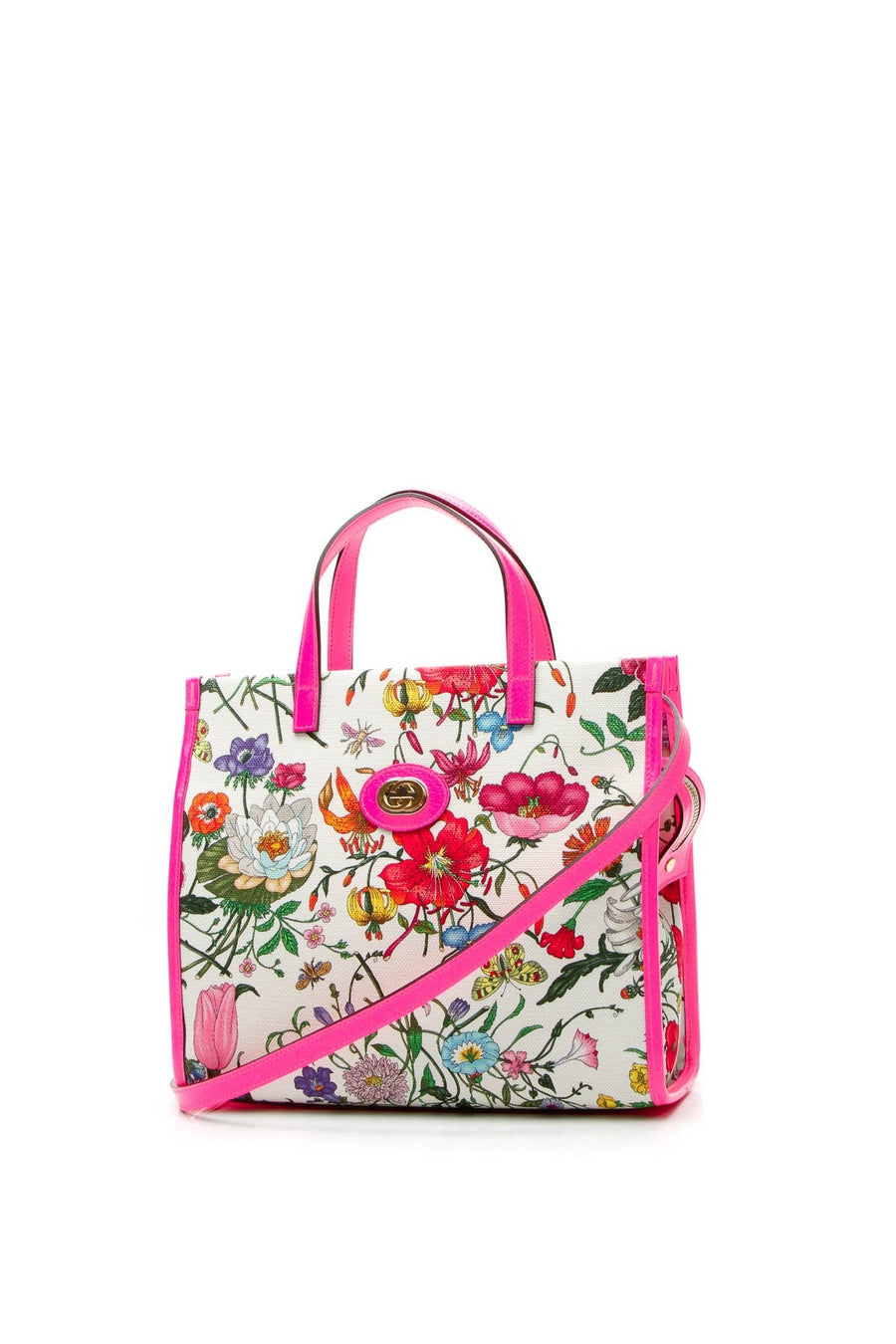 Flora Medium Tote Bag - Fuchsia