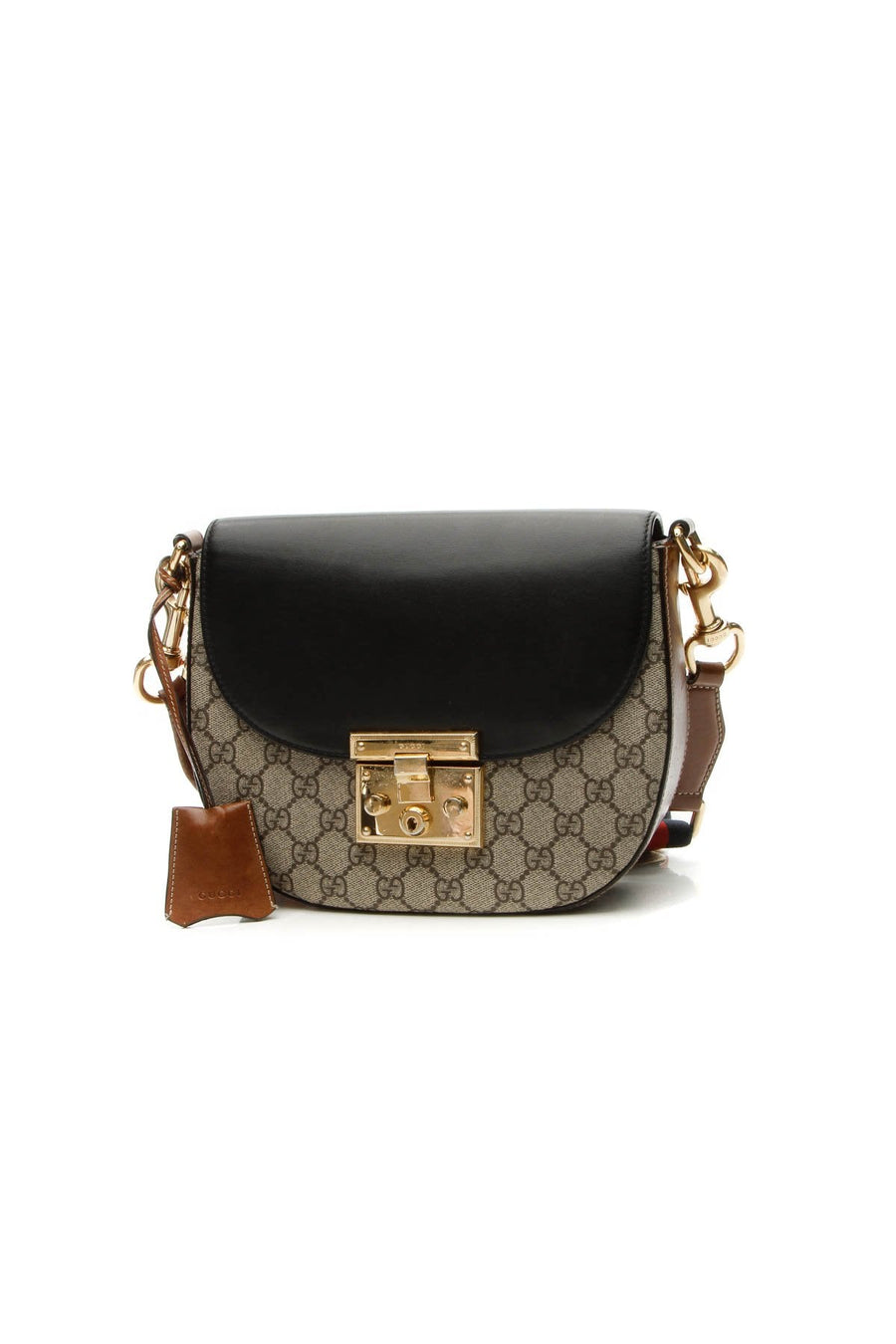 Padlock Crossbody Bag - Black/Supreme Canvas
