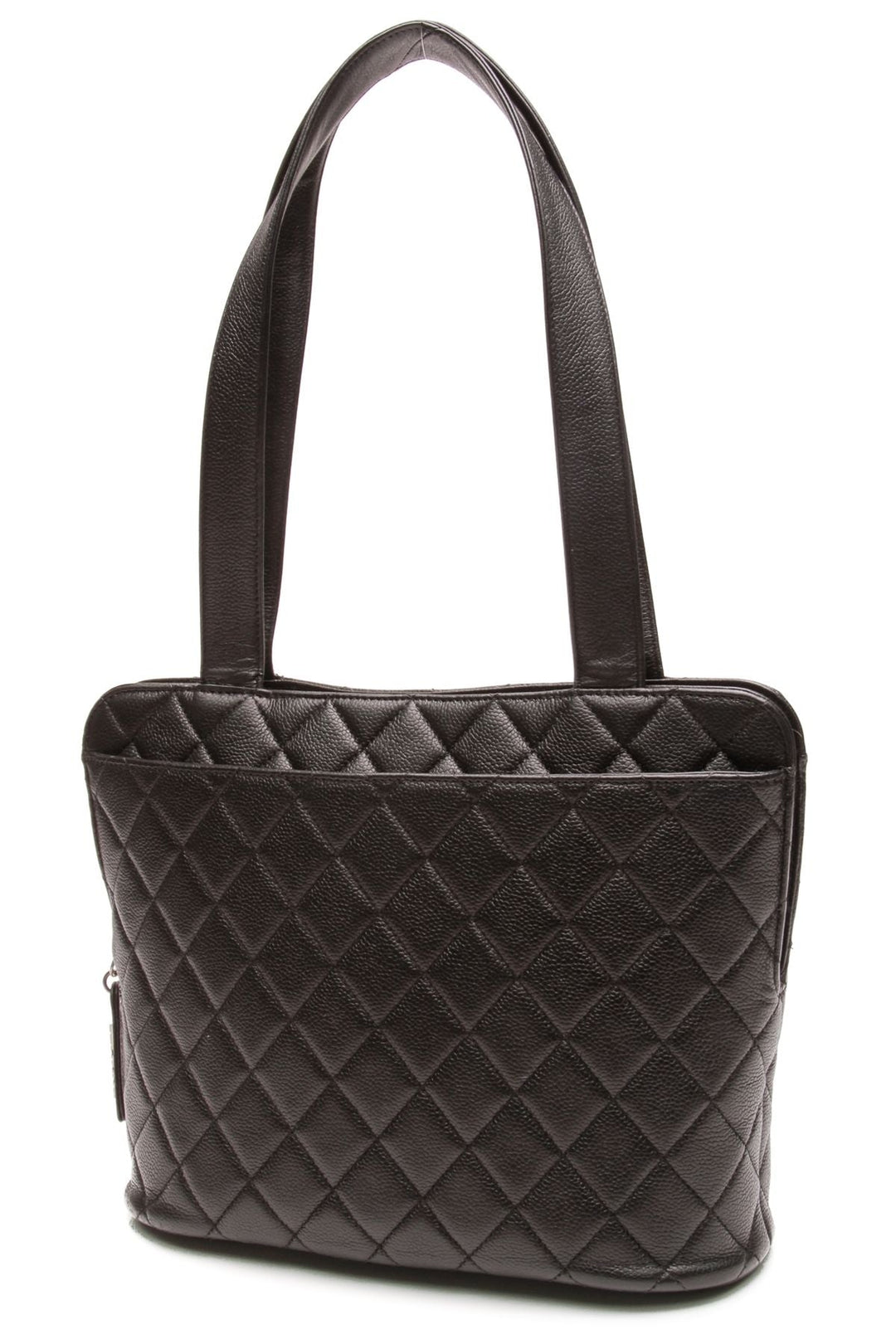 Quilted Shoulder Bag - Black Caviar