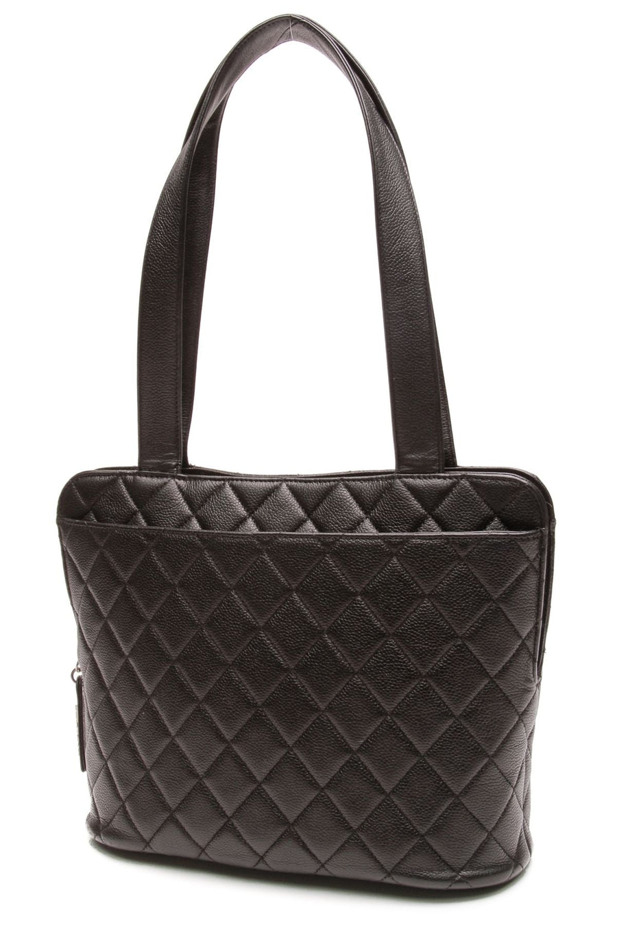 Quilted Shoulder Bag - Black Caviar