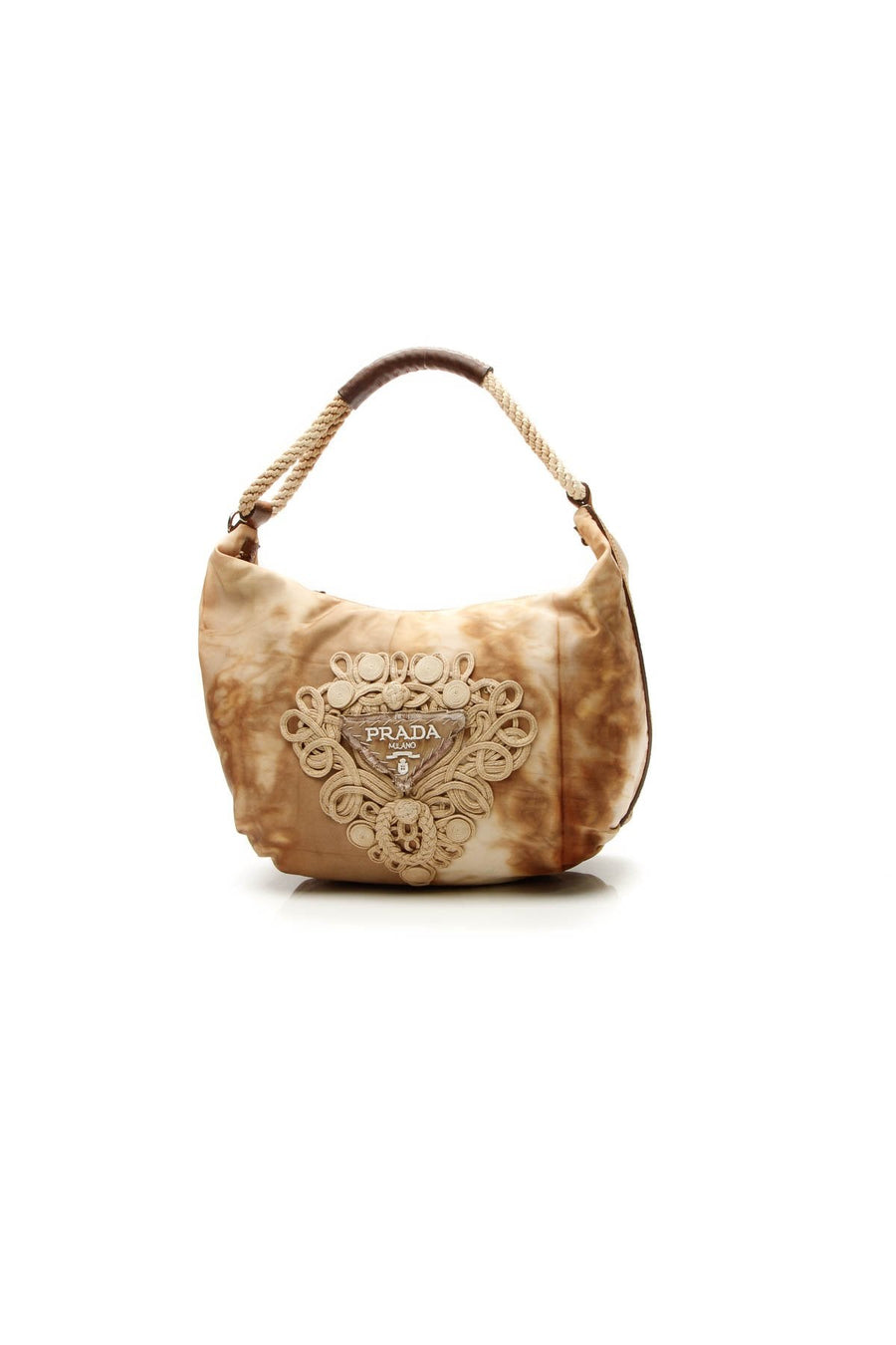 Passamaneria Tessuto Hobo Bag - Legno Nylon