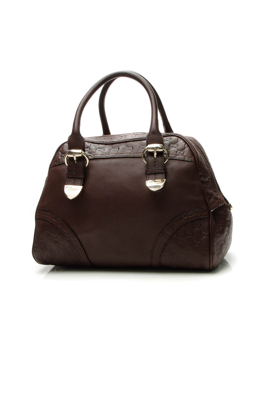 Signoria Large Dome Bag - Brown Guccissima