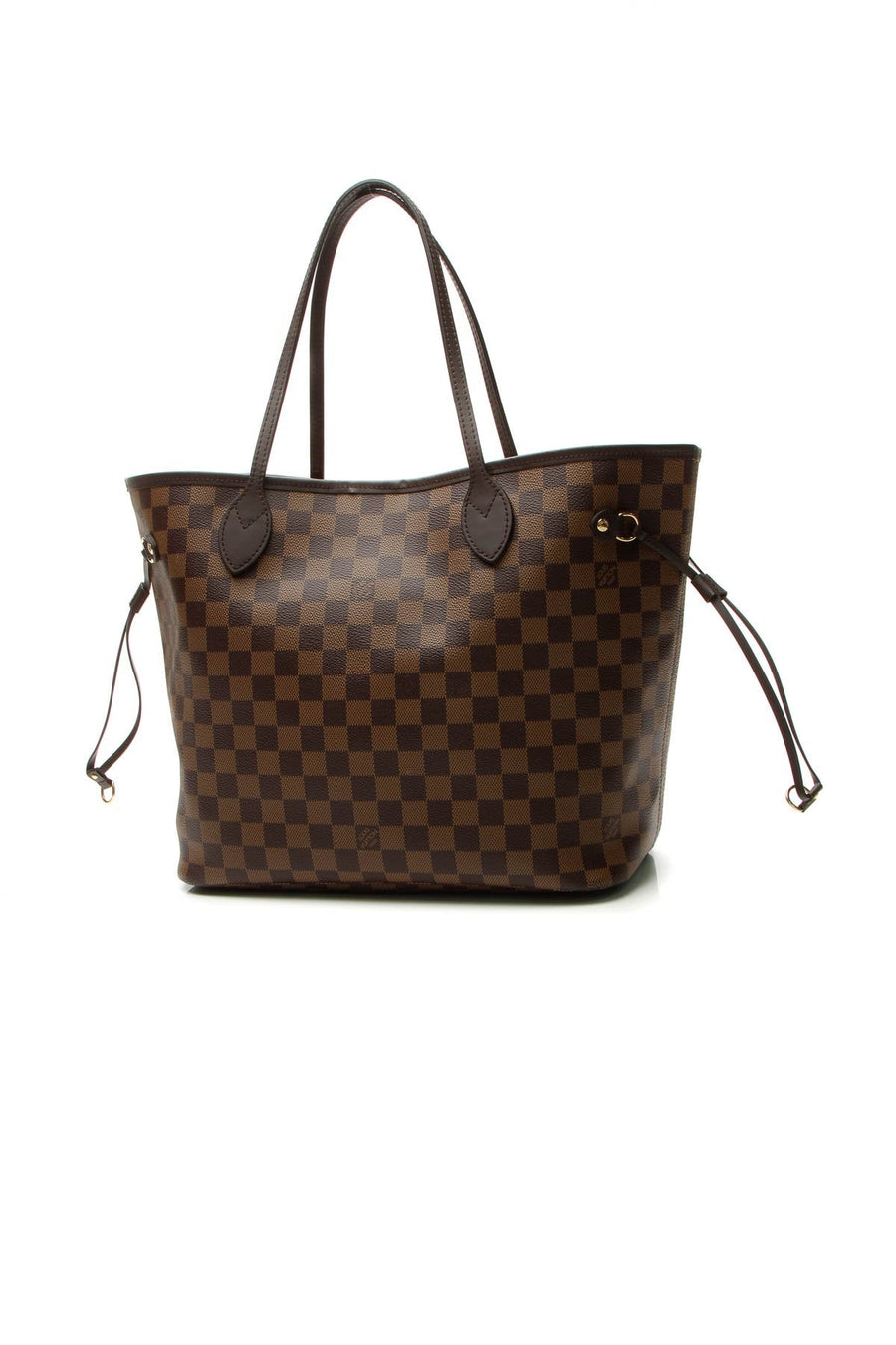 Neverfull MM Tote Bag - Damier Ebene/Cherry