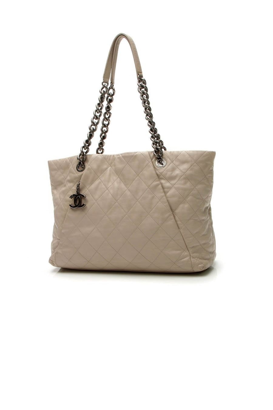 Coco Pleats Tote Bag - Beige