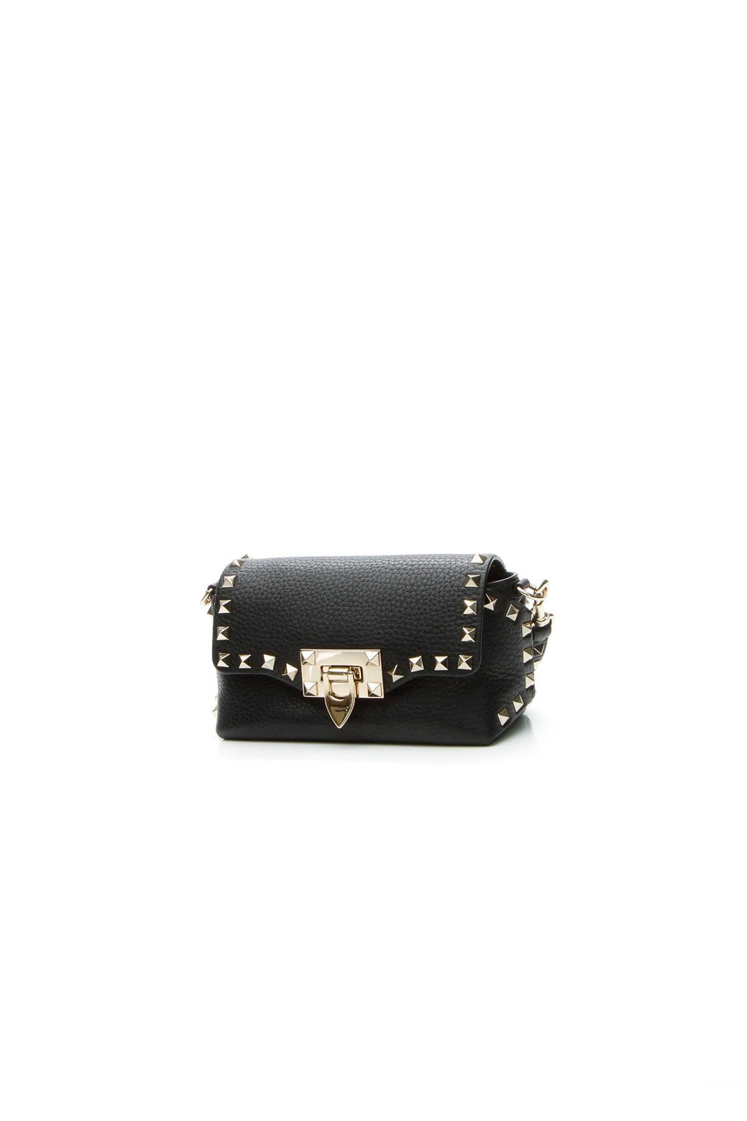 Mini Rockstud Crossbody Bag - Black