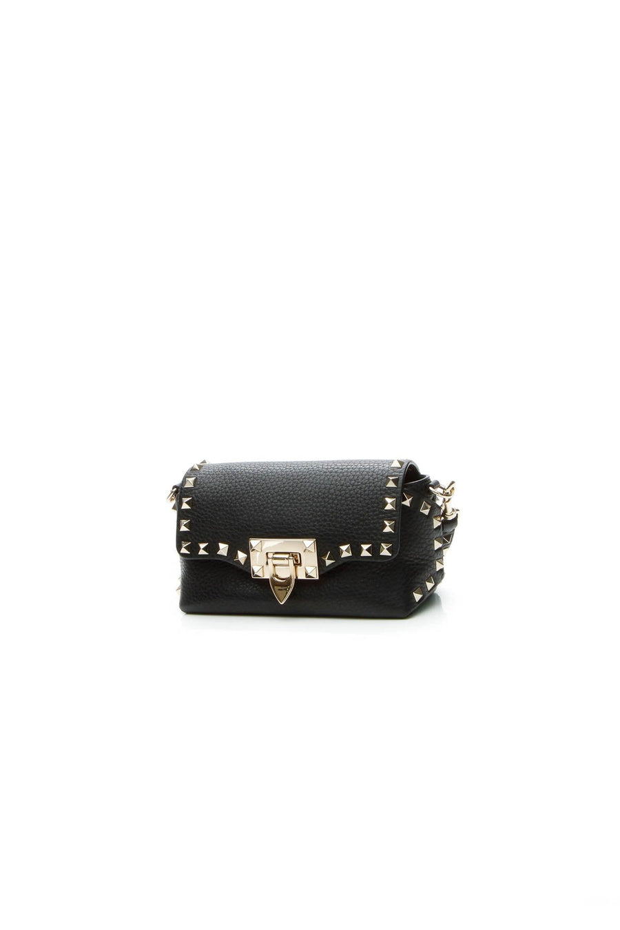 Mini Rockstud Crossbody Bag - Black