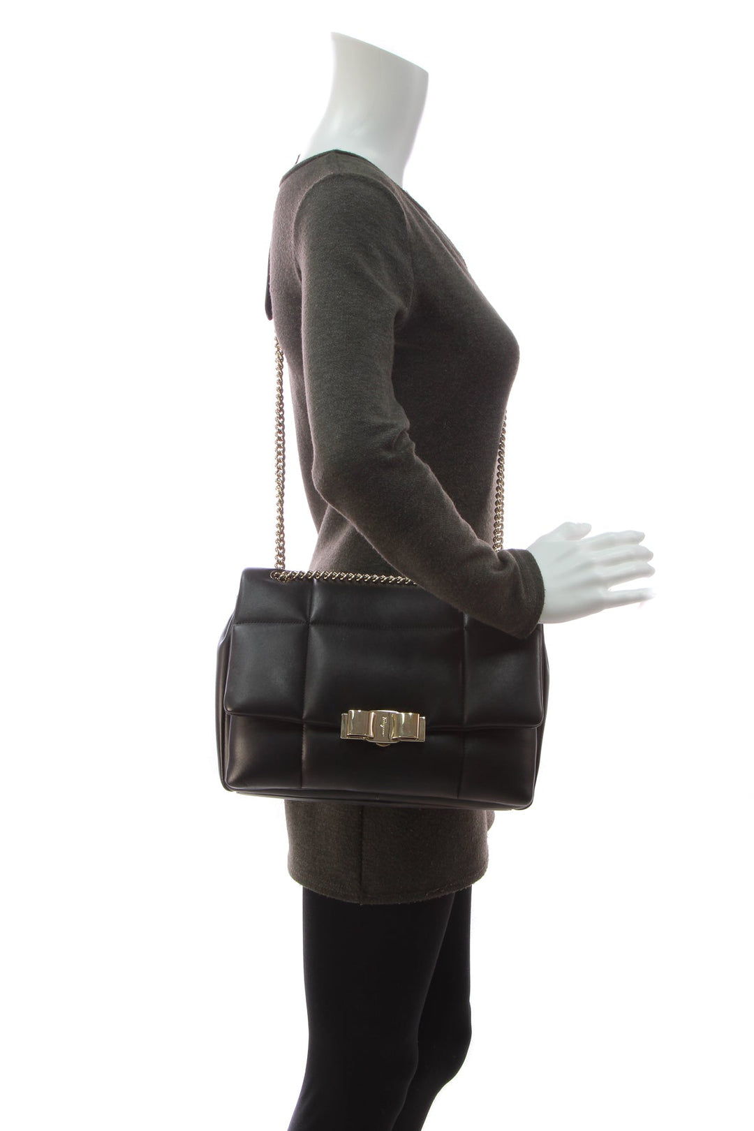 Quilted Vendom Bag - Black