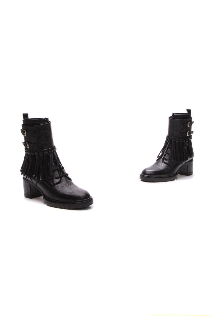 Fringe Combat Boots - Size 35.5