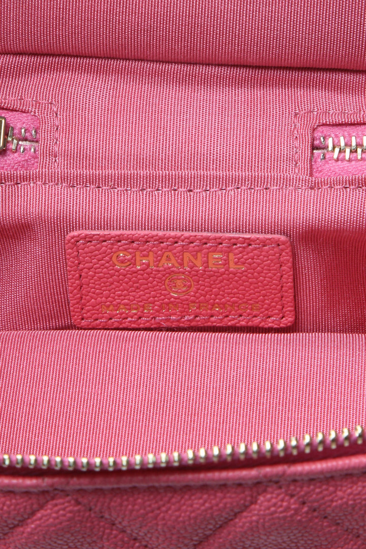 Quilted Extra Small Chain Vanity Case