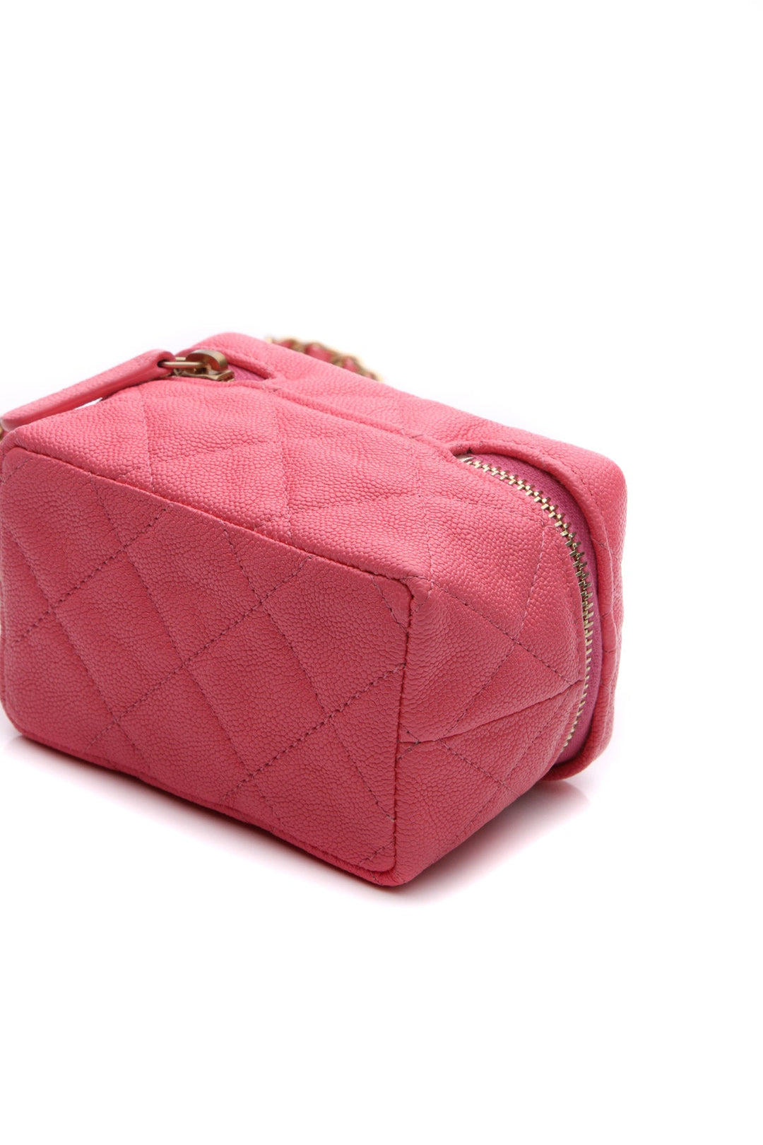 Quilted Extra Small Chain Vanity Case