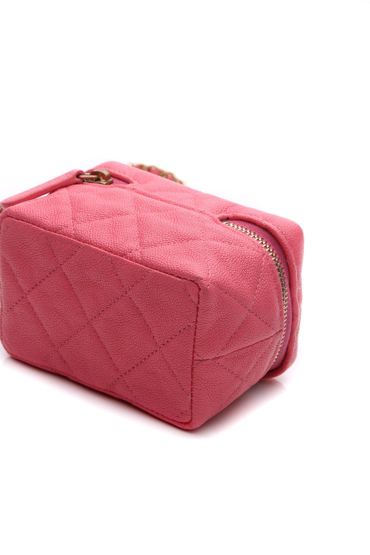 Quilted Extra Small Chain Vanity Case
