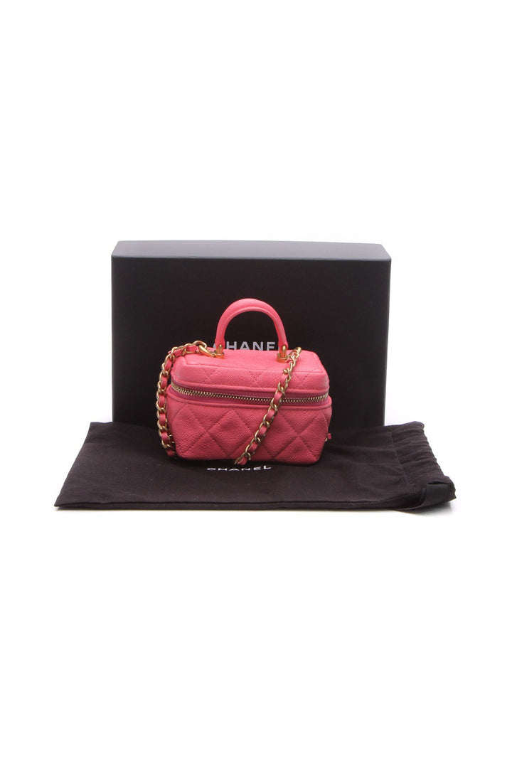 Quilted Extra Small Chain Vanity Case