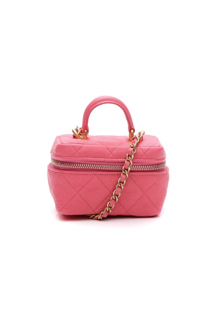 Quilted Extra Small Chain Vanity Case