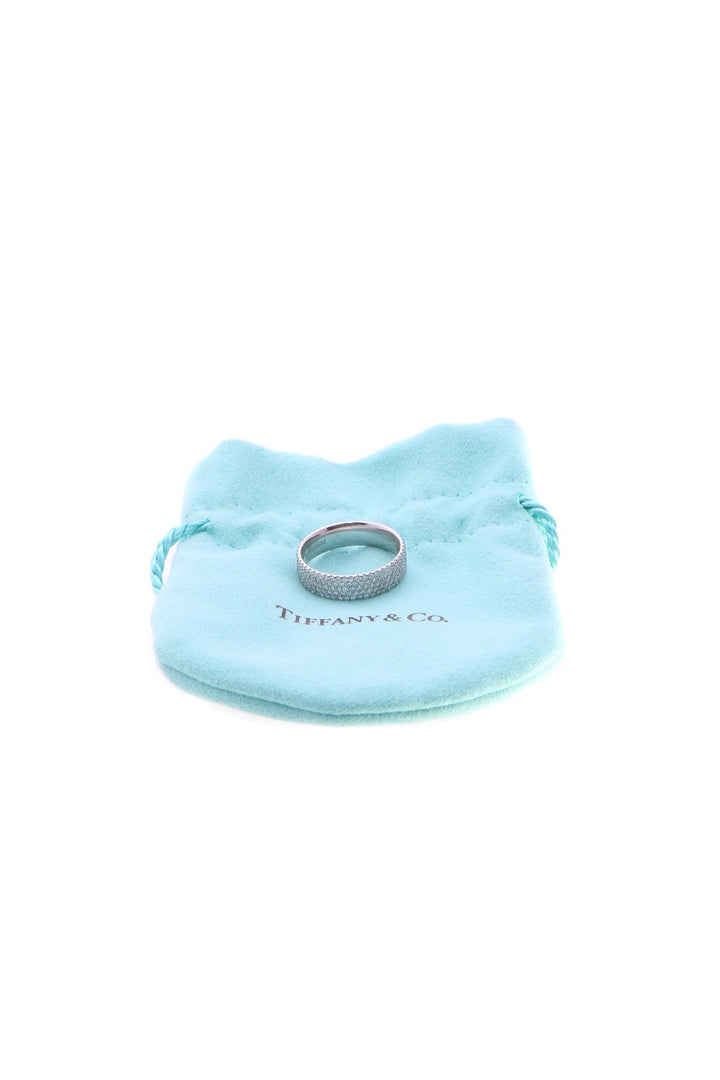 Diamond Five-Row Metro Ring - White Gold Size 5.5
