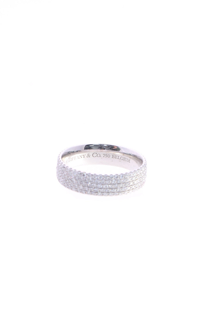 Diamond Five-Row Metro Ring - White Gold Size 5.5