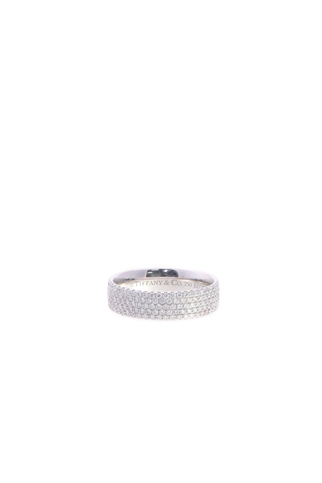 Diamond Five-Row Metro Ring - White Gold Size 5.5